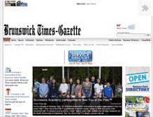 Tablet Screenshot of brunswicktimes-gazette.com